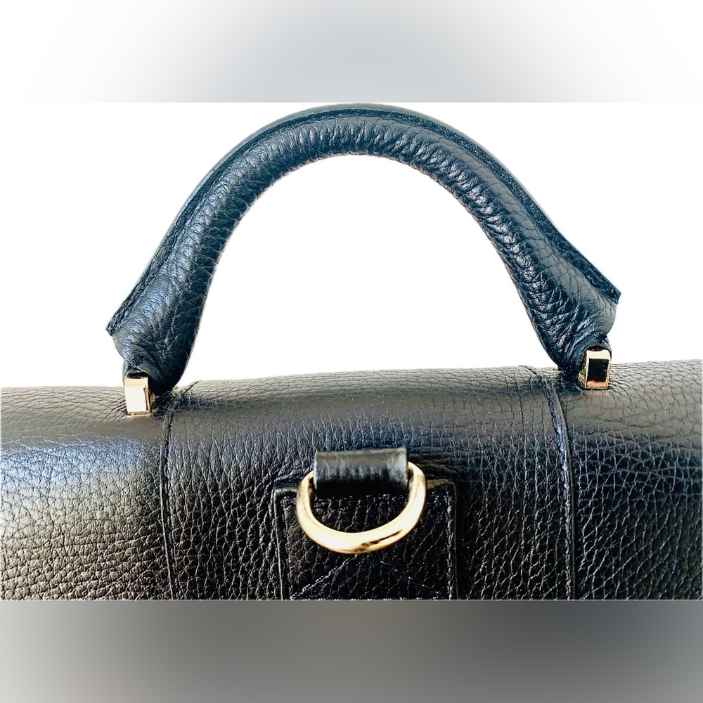 Demellier Black Leather Backpack and Handbag - Picture 5 of 10